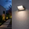 Kinkiet zewnętrzny lampa ogrodowa LED elewacyjna ścienna czarna 4000K-5904703029762