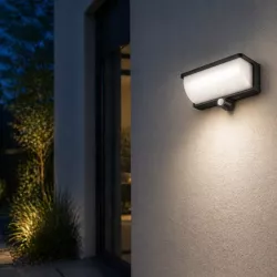 Kinkiet solarny zewnętrzny LED lampa ogrodowa CZUJNIK RUCHU elewacyjna-5904703029779