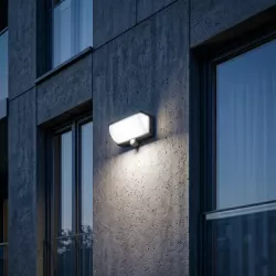 Kinkiet solarny zewnętrzny LED lampa ogrodowa CZUJNIK RUCHU elewacyjna-5904703029779