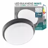 LAMPA sufitowa LED 18W OPRAWA ŚCIENNA PLAFON PANEL do piwnicy czarna-5904703002321