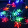 LAMPKI CHOINKOWE ŚWIĘTA GWIAZDKI 20 LED ŁAŃCUCH ŚWIATEŁKA ŚNIEŻYNKI KOLOR-5904703003052