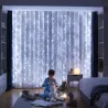 Kurtyna świetlna 300 LED BIAŁY ZIMNY Girlanda Lampki 6500K 3x3m USB +pilot-5904703002956
