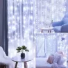 Kurtyna świetlna 300 LED BIAŁY ZIMNY Girlanda Lampki 6500K 3x3m USB +pilot-5904703002956