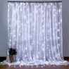 Kurtyna świetlna 300 LED BIAŁY ZIMNY Girlanda Lampki 6500K 3x3m USB +pilot-5904703002956
