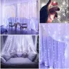Kurtyna świetlna 300 LED BIAŁY ZIMNY Girlanda Lampki 6500K 3x3m USB +pilot-5904703002956