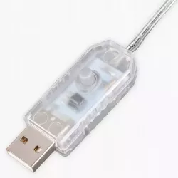 LAMPKI CHOINKOWE KURTYNA ŚWIETLNA GIRLANDA 300 LED RGB 3m USB ŚWIĄTECZNE-5904703002970