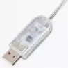 LAMPKI CHOINKOWE KURTYNA ŚWIETLNA GIRLANDA 300 LED RGB 3m USB ŚWIĄTECZNE-5904703002970