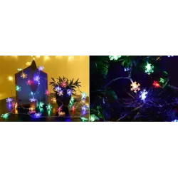 Lampki CHOINKOWE LED 10 2M GWIAZDKI KOLOROWE NA BATERIE-5904703003021