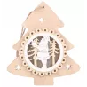 Zawieszka na choinkę bombka lampa led ozdoba świąteczna CHOINKA DREWNIANA - 5904703003090