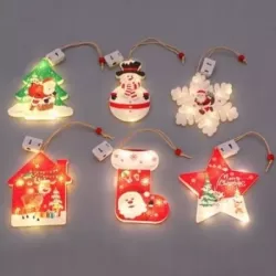 Bombka Zawieszka LED Skarpeta na Choinkę Ozdoba Świąteczna Choinkowa Lampki-5904703003236