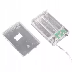 LAMPKI choinkowe świąteczne gwiazdki 10LED 2m ZIMNY BIAŁY ŚWIATEŁKA BATERIE-5904703003014