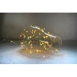 LAMPKI DRUCIKI 30 LED BATERIE BIAŁE CIEPŁE STROIK-5904703011088