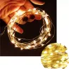 LAMPKI DRUCIKI 30 LED BATERIE BIAŁE CIEPŁE STROIK-5904703011088