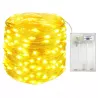 Łańcuch świąteczny 20 LED BIAŁY CIEPŁY Girlanda Lampki 2700K 2m 3xAA-5904703011057