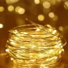 Łańcuch świąteczny 50 LED BIAŁY CIEPŁY Girlanda Lampki 2700K 5m 3xAA-5904703011118