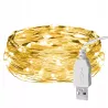LAMPKI LED ŚWIĄTECZNE ŁAŃCUCH GIRLANDA CHOINKA USB 100led 10m RGB-5904703011187
