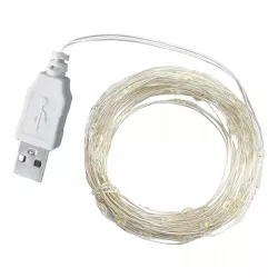 LAMPKI LED ŚWIĄTECZNE ŁAŃCUCH GIRLANDA CHOINKA USB 100led 10m RGB-5904703011187