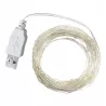 LAMPKI LED ŚWIĄTECZNE ŁAŃCUCH GIRLANDA CHOINKA USB 100led 10m RGB-5904703011187
