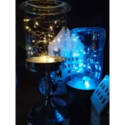 Lampki led świąteczne żyłka 2m kolorowe na baterię 3xLR44 3629-5904703011071