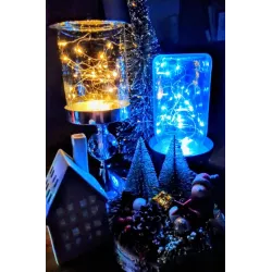 Lampki led świąteczne żyłka 2m kolorowe na baterię 3xLR44 3629-5904703011071