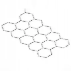 Lampa LED Hexagon Sufitowa Panel Oświetlenie Do Garaż Warsztat 420x238 cm-5904703024620