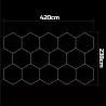 Lampa LED Hexagon Sufitowa Panel Oświetlenie Do Garaż Warsztat 420x238 cm-5904703024620