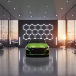 Lampa LED Hexagon XXL Sufitowa Panel Oświetlenie Do Garażu 523x301 cm-5904703024637