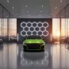 Lampa LED Hexagon XXL Sufitowa Panel Oświetlenie Do Garażu 523x301 cm-5904703024637