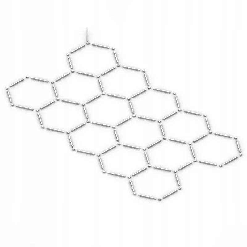 Lampa LED Hexagon XXL Sufitowa Panel Oświetlenie Do Garażu 523x301 cm-5904703024637