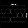 Lampa LED Hexagon XXL Sufitowa Panel Oświetlenie Do Garażu 523x301 cm-5904703024637