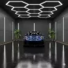 Lampa LED Hexagon Sufitowa Panel Oświetlenie Do Garaż Warsztat 419x301 cm-5904703024613