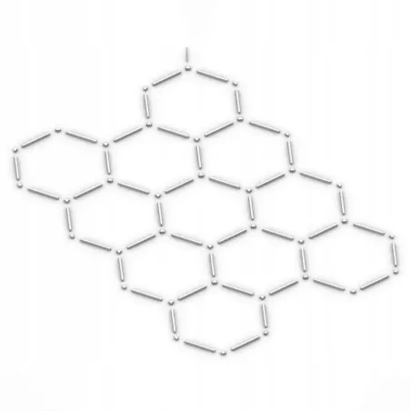 Lampa LED Hexagon Sufitowa Panel Oświetlenie Do Garaż Warsztat 419x301 cm-5904703024613