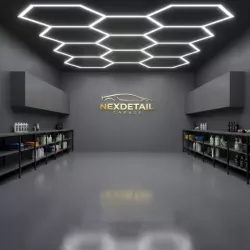 Lampa LED Hexagon Sufitowa Panel Oświetlenie Do Garaż Warsztat 419x301 cm-5904703024613