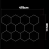 Lampa LED Hexagon Sufitowa Panel Oświetlenie Do Garaż Warsztat 419x301 cm-5904703024613