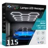 Lampa LED Hexagon Sufitowa Panel Oświetlenie Do Garaż Warsztat 336x238 cm-5904703024606