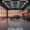Lampa LED Hexagon Sufitowa Panel Oświetlenie Do Garaż Warsztat 336x238 cm-5904703024606