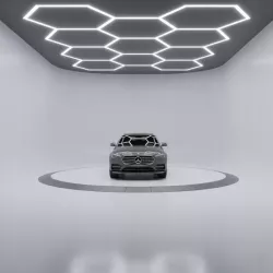 Lampa LED Hexagon Sufitowa Panel Oświetlenie Do Garaż Warsztat 336x238 cm-5904703024606