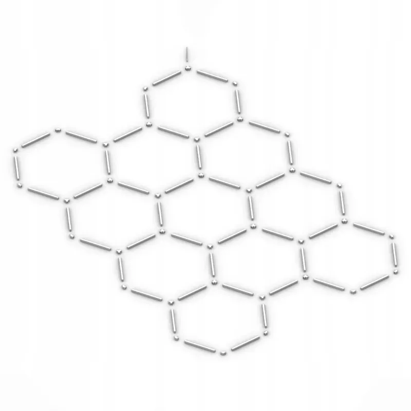 Lampa LED Hexagon Sufitowa Panel Oświetlenie Do Garaż Warsztat 336x238 cm-5904703024606
