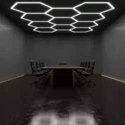 Lampa LED Hexagon Sufitowa Panel Oświetlenie Do Garaż Warsztat 336x238 cm-5904703024606
