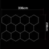 Lampa LED Hexagon Sufitowa Panel Oświetlenie Do Garaż Warsztat 336x238 cm-5904703024606