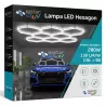 Lampa LED Hexagon Sufitowa Panel Oświetlenie Do Garaż Warsztat 252x238 cm-5904703024583