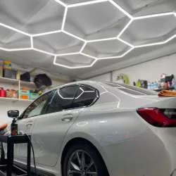 Lampa LED Hexagon Sufitowa Panel Oświetlenie Do Garaż Warsztat 252x238 cm-5904703024583