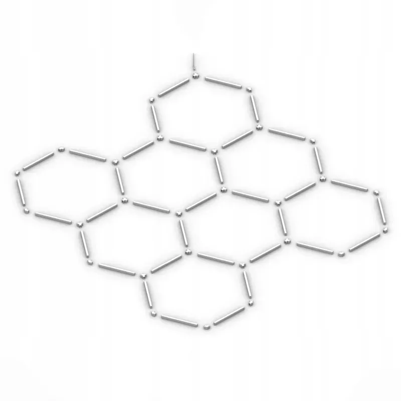 Lampa LED Hexagon Sufitowa Panel Oświetlenie Do Garaż Warsztat 252x238 cm-5904703024583