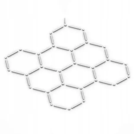 Lampa LED Hexagon Sufitowa Panel Oświetlenie Do Garaż Warsztat 252x238 cm-5904703024583