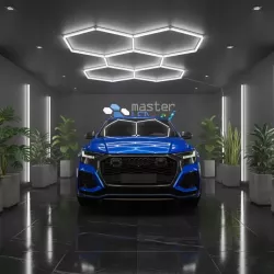 Lampa LED Hexagon XXL Sufitowa Panel Oświetlenie Do Garażu 301x206 cm-5904703024576