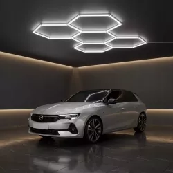 Lampa LED Hexagon XXL Sufitowa Panel Oświetlenie Do Garażu 301x206 cm-5904703024576