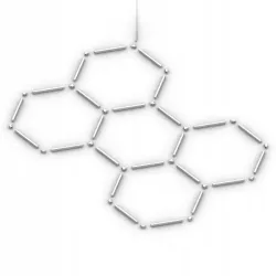 Lampa LED Hexagon XXL Sufitowa Panel Oświetlenie Do Garażu 301x206 cm-5904703024576