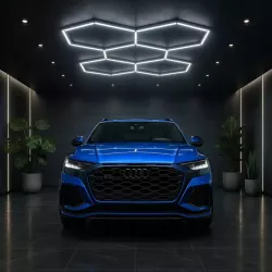 Lampa LED Hexagon Sufitowa Panel Oświetlenie Do Garaż Warsztat 168x238 cm-5904703024569