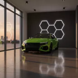 Lampa LED Hexagon Sufitowa Panel Oświetlenie Do Garaż Warsztat 168x238 cm-5904703024569