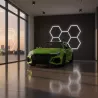 Lampa LED Hexagon Sufitowa Panel Oświetlenie Do Garaż Warsztat 168x238 cm-5904703024569